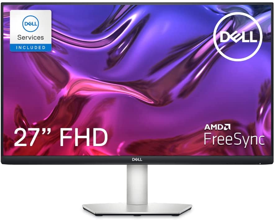 Photo 1 of Dell 27-inch USB-C Monitor - Full HD (1920 x 1080 Display, 75Hz Refresh Rate, 4MS Grey-to-Grey Response Time (Extreme Mode), Dual 3W Built-in Speakers, HDMI, IPS, AMD FreeSync, Silver - S2723HC
