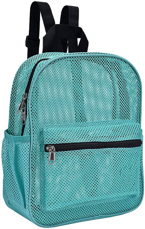 Photo 1 of Semi-Transparent Mesh Backpack Mini Small Mesh Backpack for Beach Swimming Travel Outdoor Sports
