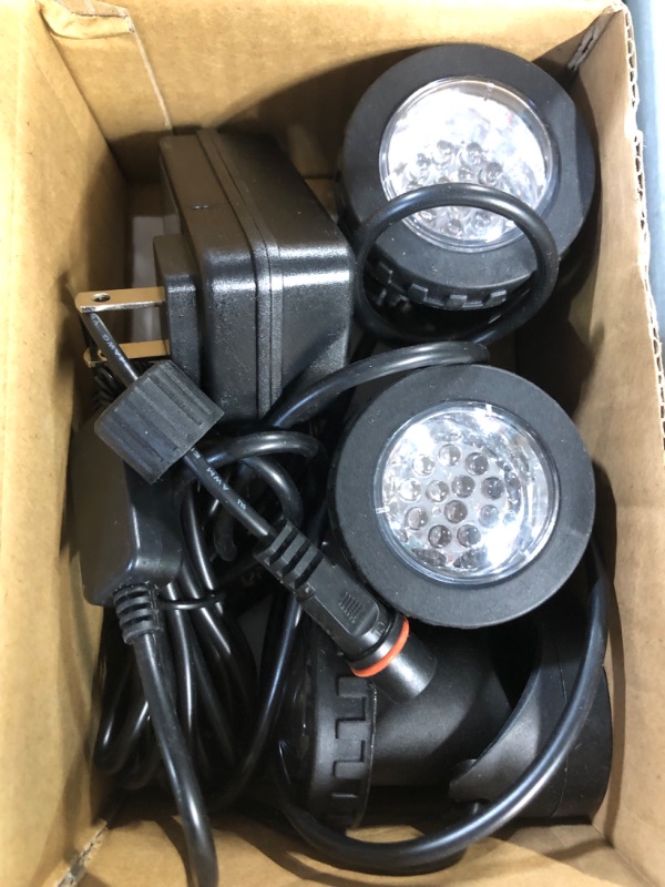 Photo 2 of Pond Lights, ?Color Changing Underwater Lights, RGB Submersible LED Lights, IP68 Waterproof Fountain Lights, Multi-Color Dimmable (2 Pack) 2 Lights