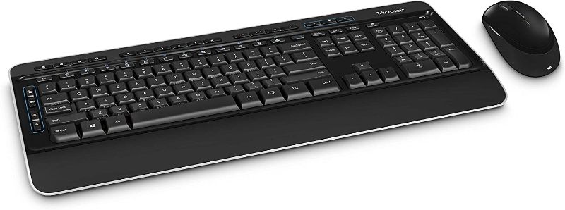 Photo 1 of Microsoft Wireless Desktop 3050 with AES - Black. Wireless Keyboard *looks brand new*