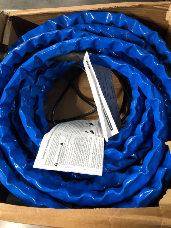 Photo 2 of Camco Heated Drinking Water Hose, - 20° F, 50-Foot, 5/8-Inch ID (22912-A) 50' Cold Weather (Freeze Protection to - 20?F) Frustration-Free Packaging