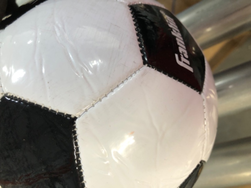 Photo 2 of *Used/Dirty* Franklin Sports Competition 100 Soccer Ball, Black + White Size 3 - 1 Inflated Ball