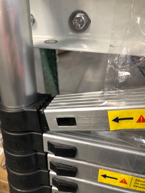 Photo 1 of ***PARTS*** ATCEPFU 15.5FT Telescoping Ladder Aluminum 
