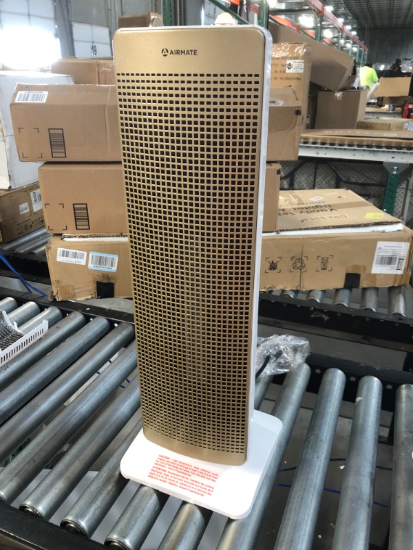 Photo 2 of AIRMATE Space Heater for Indoor Use 25", Gold