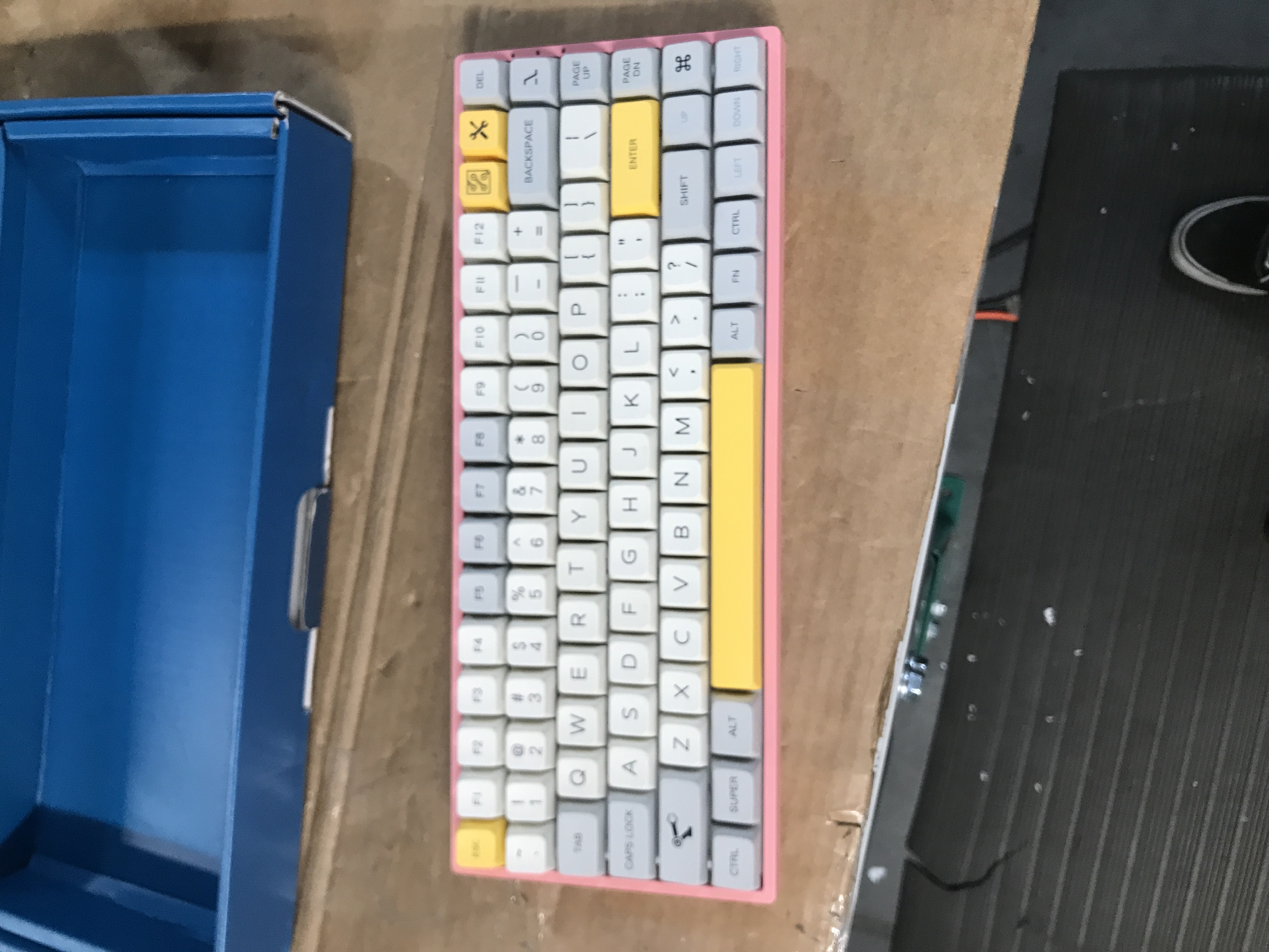 Photo 2 of EPOMAKER TH66 Pro 65% Hot Swappable RGB 2.4Ghz/Bluetooth 5.0/Wired Mechanical Gaming Keyboard - Gateron Pro Yellow