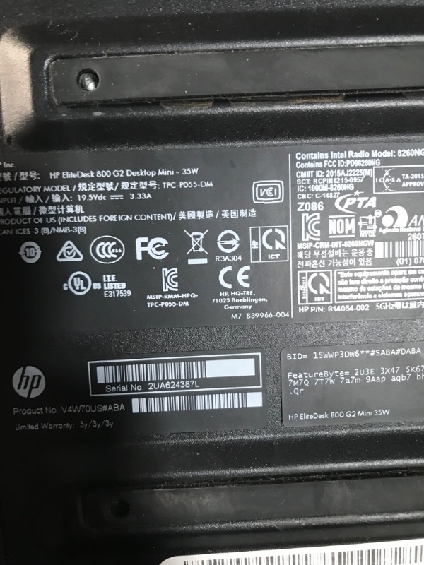 Photo 2 of HP EliteDesk 800 G2 Mini Business Desktop PC Intel Quad-Core i5-6500T up to 3.1G,8G DDR4