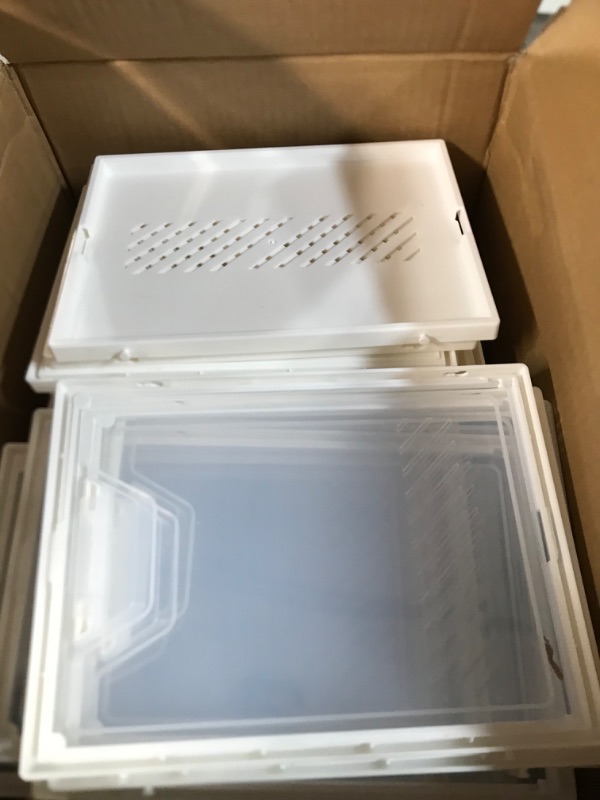 Photo 1 of SIMPDIY Shoe Organizer, 12 Pack Shoe Storage Shoe Organizer for Closet, Shoe Boxes Clear 