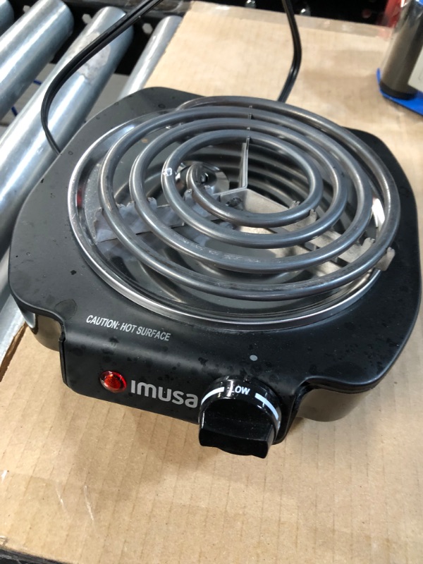 Photo 3 of *Used* IMUSA USA GAU-80305 Electric Single Burner 1100-Watts, Black