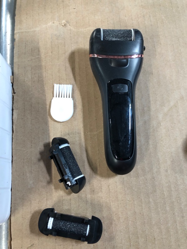 Photo 3 of *USED* Electric Callus Remover for Feet, 2 Speed with 3 Roller Heads.