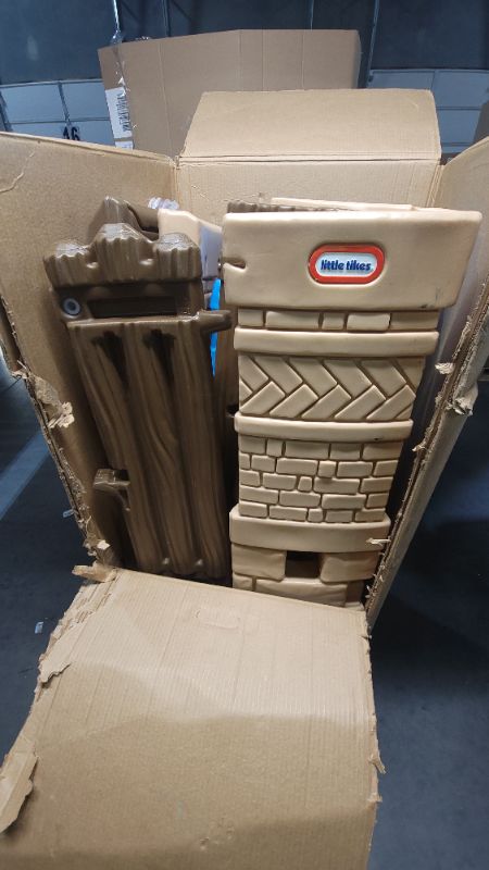 Photo 3 of **SEE NOTES**
Little Tikes 2-in-1 Castle Climber, Brown