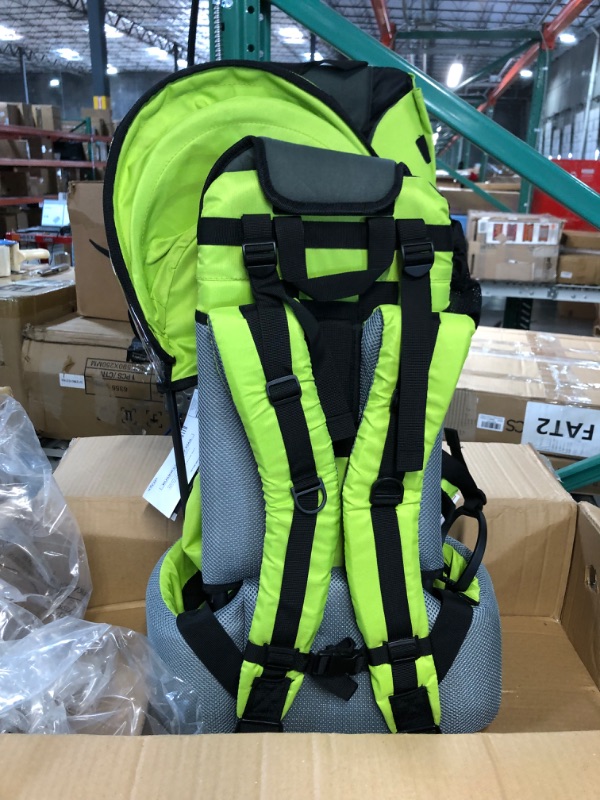 Photo 2 of ClevrPlus Cross Country Baby Backpack Hiking Child Carrier Toddler Green