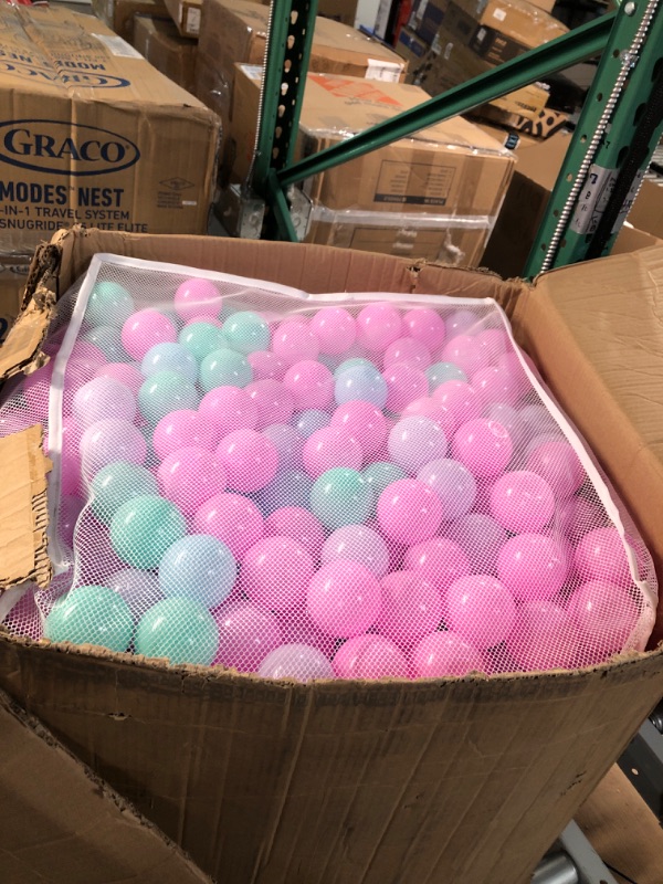 Photo 2 of Amazon Basics BPA Free Crush-Proof Plastic Ball Pit Balls 