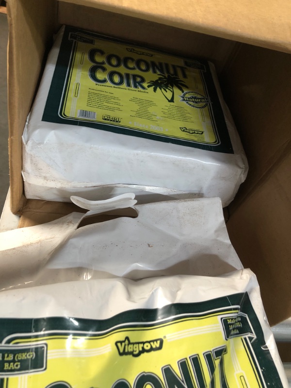 Photo 3 of 11 lb. Coconut Coir Block Soilless Grow Media (2-Pack)