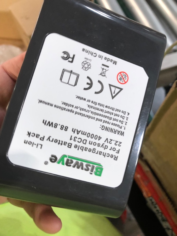 Photo 3 of Biswaye 22.2V DC31 Battery Replacement for Dyson Type A DC35 DC34 DC45 917083-01 DC44 (Not Fit Type B, DC44 MK2) Animal Cordless Handheld Vacuum Battery