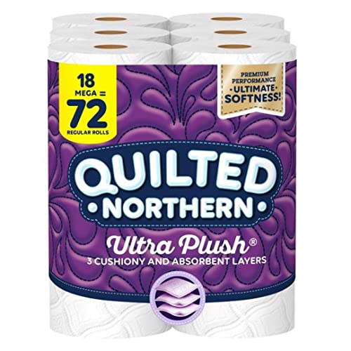 Photo 1 of **see notes** Quilted Northern Ultra Plush® Toilet Paper, 18 Mega Rolls = 72 Regular Rolls, 3-Ply Bath Tissue
