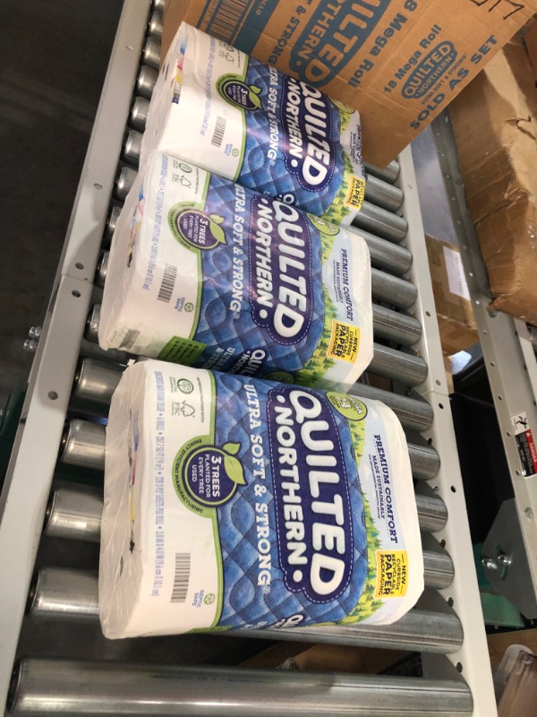 Photo 2 of **see notes** Quilted Northern Ultra Plush® Toilet Paper, 18 Mega Rolls = 72 Regular Rolls, 3-Ply Bath Tissue
