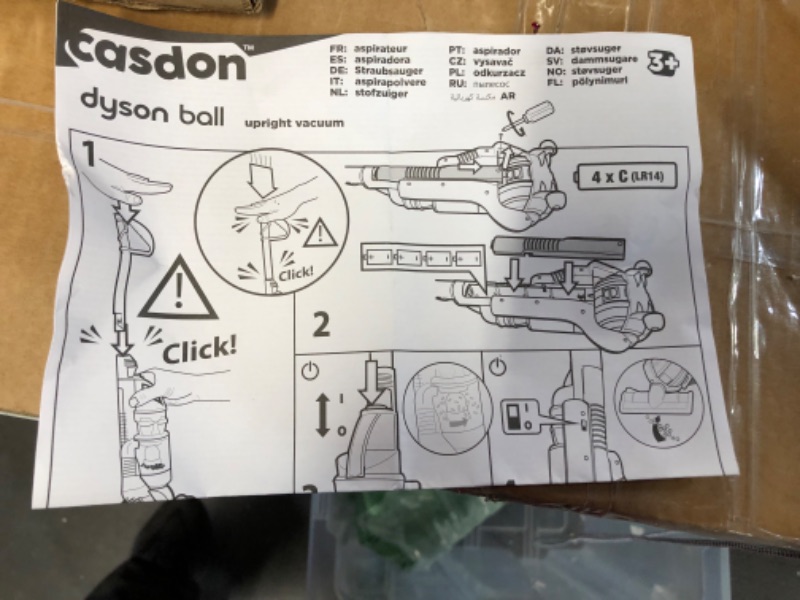 Photo 2 of Casdon Dyson Ball  Miniature Dyson Ball Replica Grey/Yellow