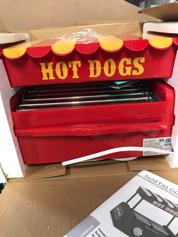 Photo 3 of Nostalgia Countertop Hot Dog Roller and Warmer, 8 Regular Sized Hot Dogs