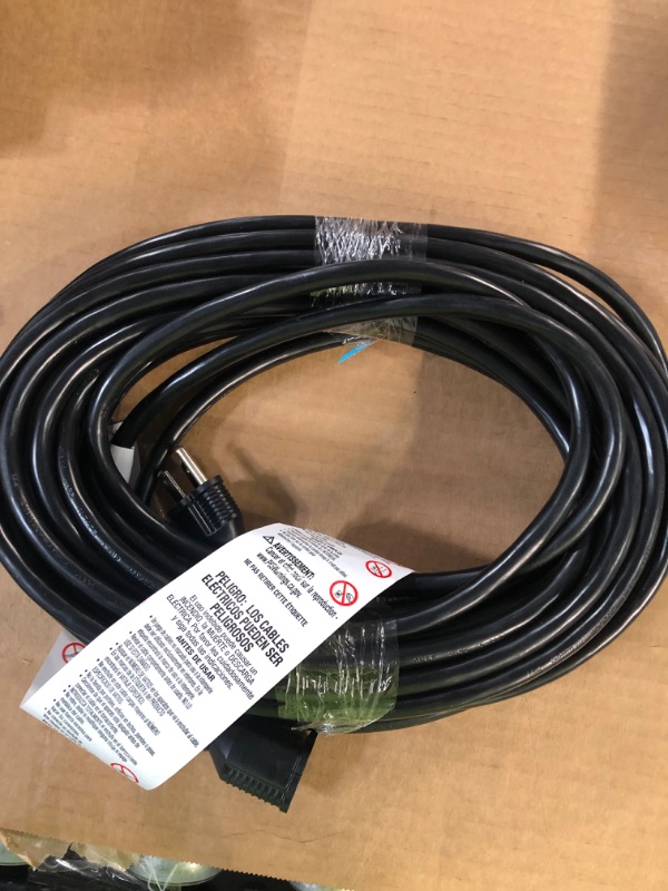 Photo 2 of 25 ft Heavy Duty  Power Electric Cable Extension Cord 12 AWG 3 Prong 125 Volts,