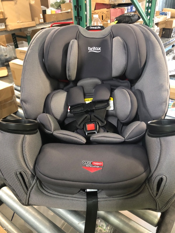 Photo 2 of Britax One4Life ClickTight All-in-One Car Seat – 10 Years of Use – Infant, Convertible, Booster – 5 to 120 pounds - SafeWash Fabric, Drift Drift [New Version]