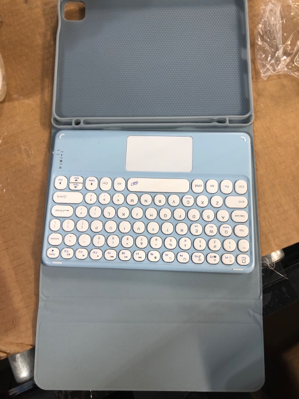 Photo 2 of AnMengXinLing Keyboard Case for iPad Pro 11 2022/2021/2020-Touchpad Detachable Keyboard 