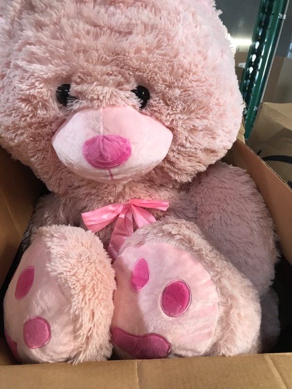 Photo 3 of MorisMos 40 Inches Pink Giant Teddy Bear Plush Toy