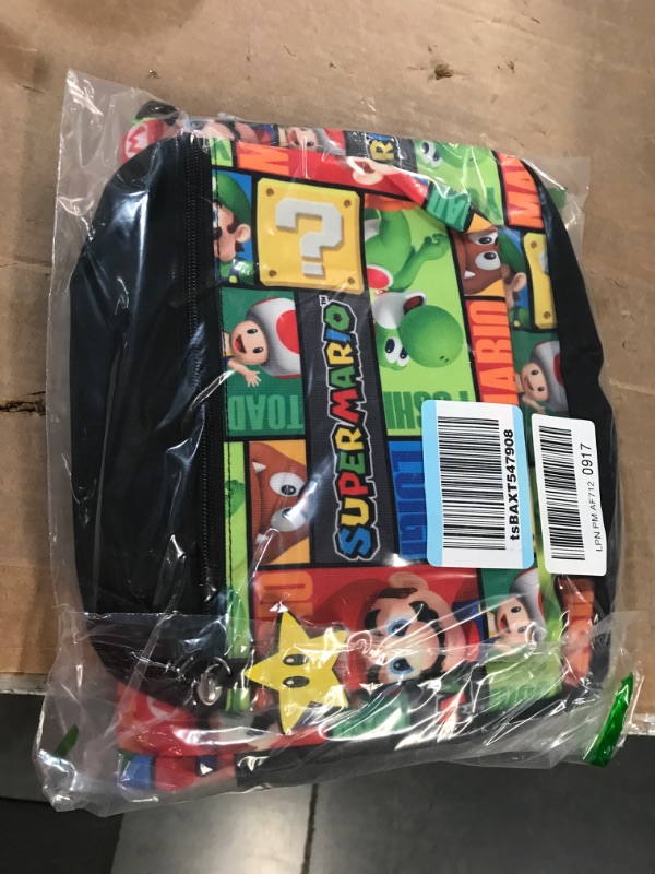 Photo 2 of -USED- Super Mario 16" Allover Print Character School Backpack One Size Multi