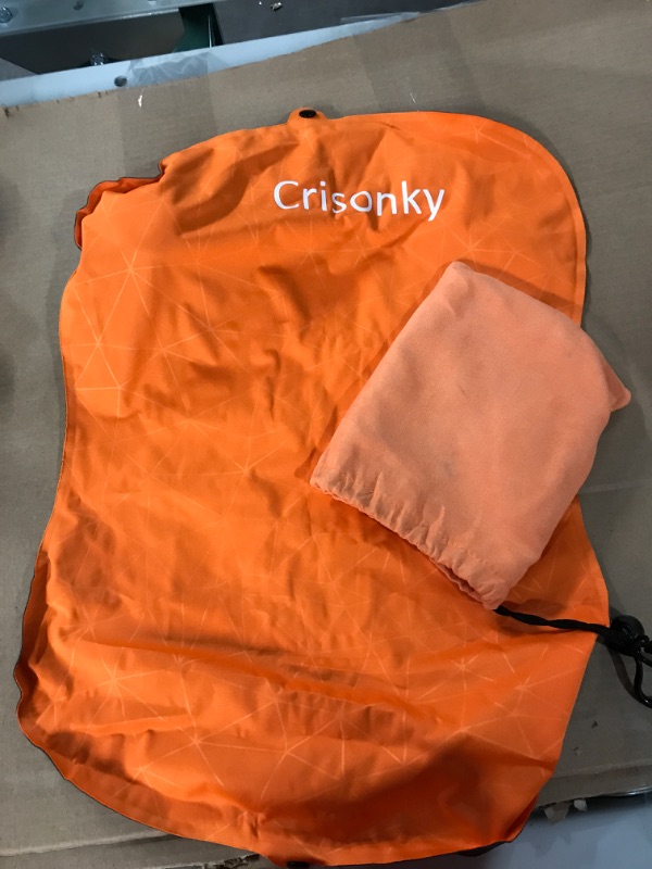Photo 2 of -USED- Crisonky Camping Pillow - Inflatable Pillow - Orange