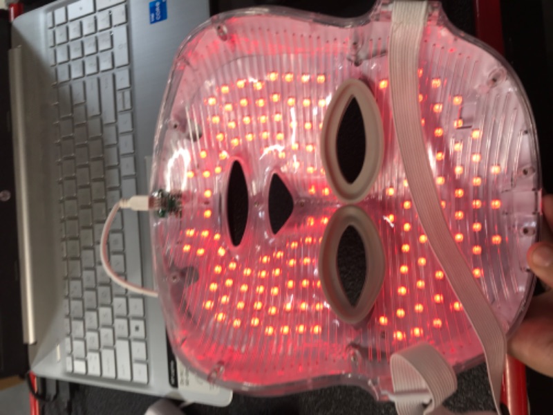 Photo 2 of -USED- Red-Light-Therapy-for-Face, Led Face Mask Light Therapy 7 Colors 