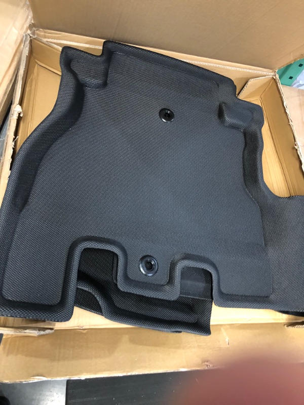 Photo 2 of DiffCar for Jeep Wrangler Floor Mats 4 Door 2023 2022 2021 2020 2019 2018 (Not Fit for JK or 4XE), XPE All Weather Floor Mats for Jeep Wrangler JL Unlimited Rubicon Sahara EcoDiesel Altitude Willys