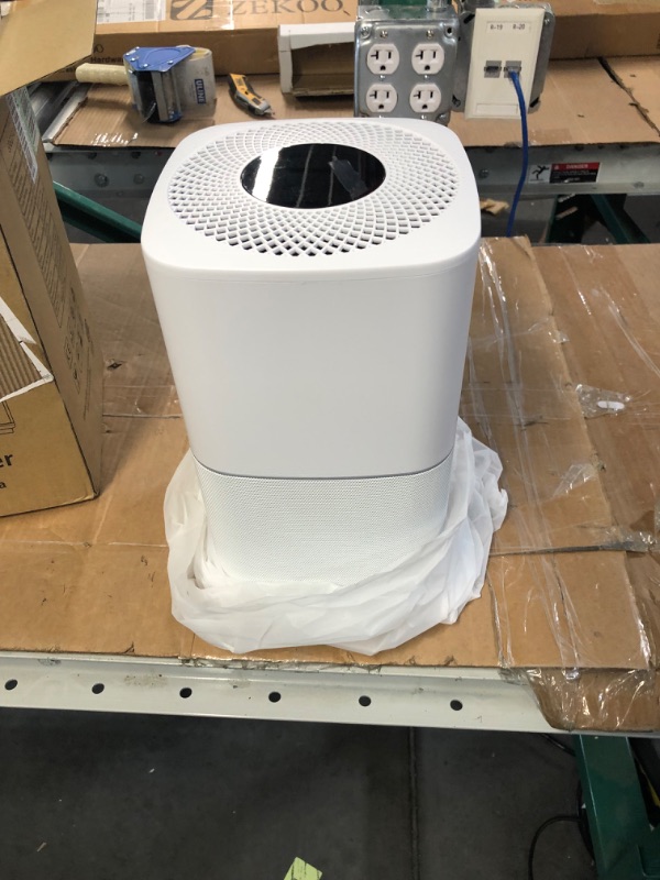 Photo 2 of Cwxwei Air Purifiers for Bedroom Home,Max Up to 825 sq ft,True H13 HEPA Filter,For Pet Dander,Smoke,Odor,Dust,Allergens,Mold,Wildfire Particles.24dB Quiet Air Purifier,Desktop Air Cleaners,SY910 White1