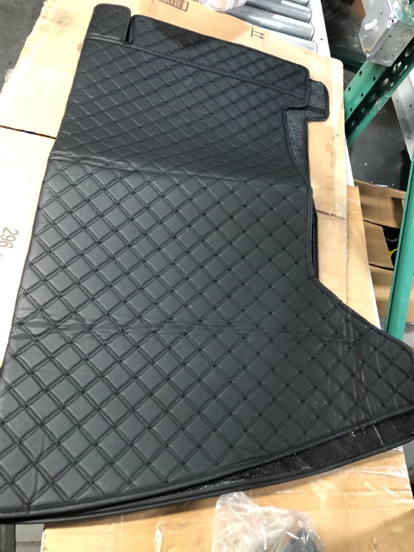 Photo 3 of Making Car Floor Mats for 95% Sedan SUV Sports Car Full Coverage Pads Protection Non-Slip Leather Floor Liners (Black)