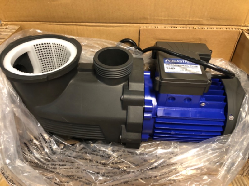 Photo 4 of [USED] Aquastrong 2 HP In/Above Ground Single Speed Pool Pump