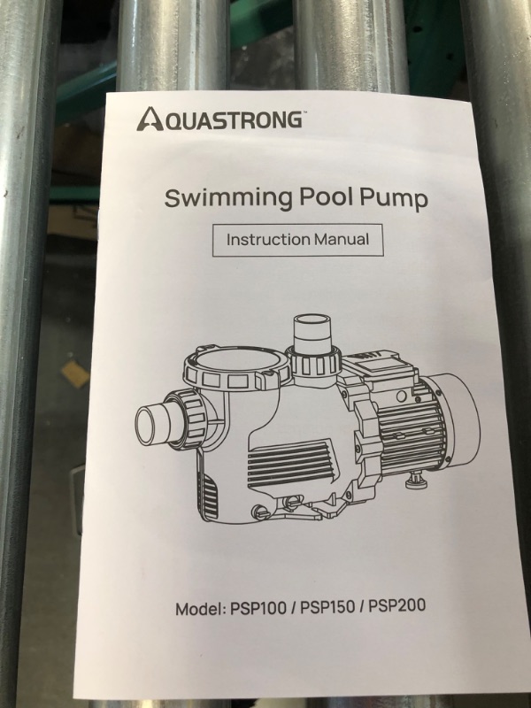 Photo 3 of [USED] Aquastrong 2 HP In/Above Ground Single Speed Pool Pump