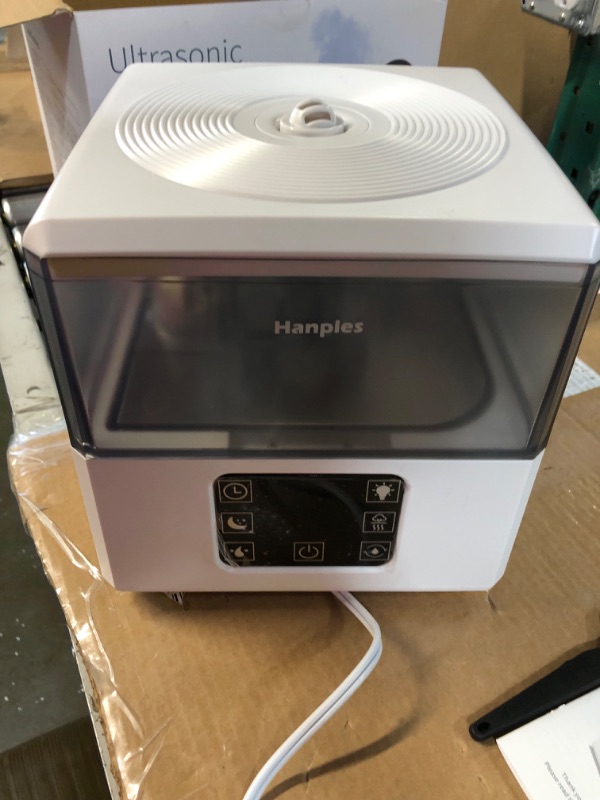 Photo 3 of [2023 Upgraded] Hanples Advanced Humidifiers for Bedroom Large Living Room, 1.6 Gal/6L Top Fill Cool Warm Mist with Aroma Diffuser, Ultrasonic Quiet Sleep Mode Humidifier for Baby Plant Up to 60 Hours White