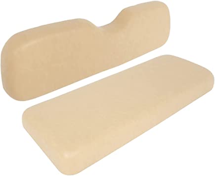 Photo 1 of 10L0L Universal Golf Cart Rear Seat Replacement Cushions for EZGO, Club Car, Tan