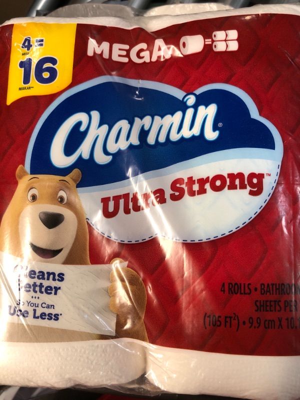 Photo 3 of Charmin Ultra Strong Toilet Paper, Double Roll, 12 Count