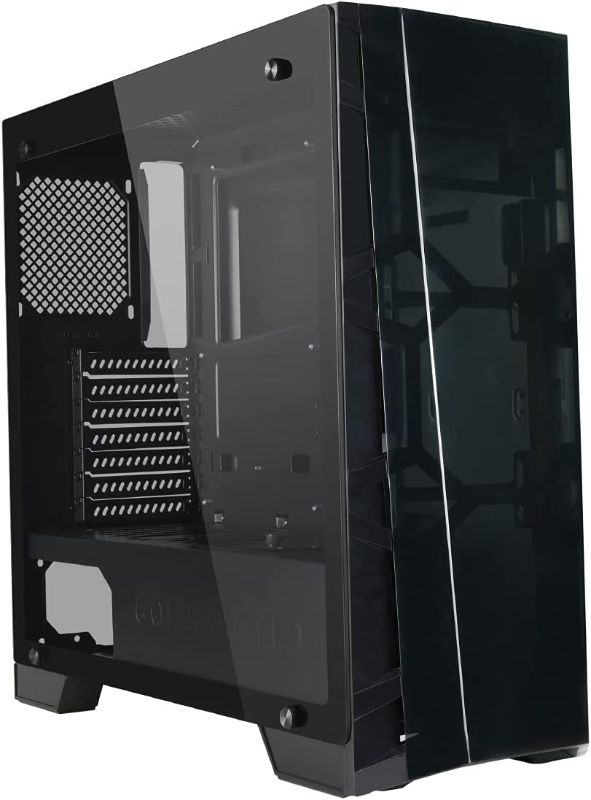 Photo 1 of GOLDEN FIELD Z7 Computer Case Gaming PC Case ATX Case Micro ATX/ITX Mid Tower Desktop Computer Shell Case