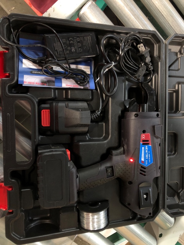 Photo 1 of NEWTRY Rebar Tier Machine+5pcs Rebar Tier Wire+A Replacement Battery