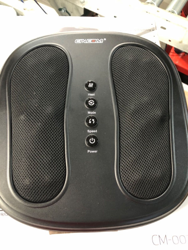 Photo 2 of CINCOM Shiatsu Foot Massager with Heat, Heated Electric Kneading Foot Massager Machine, Foot Warmer for Plantar Fasciitis Relief and Back Pain Relief 2 Modes & 2 Speeds