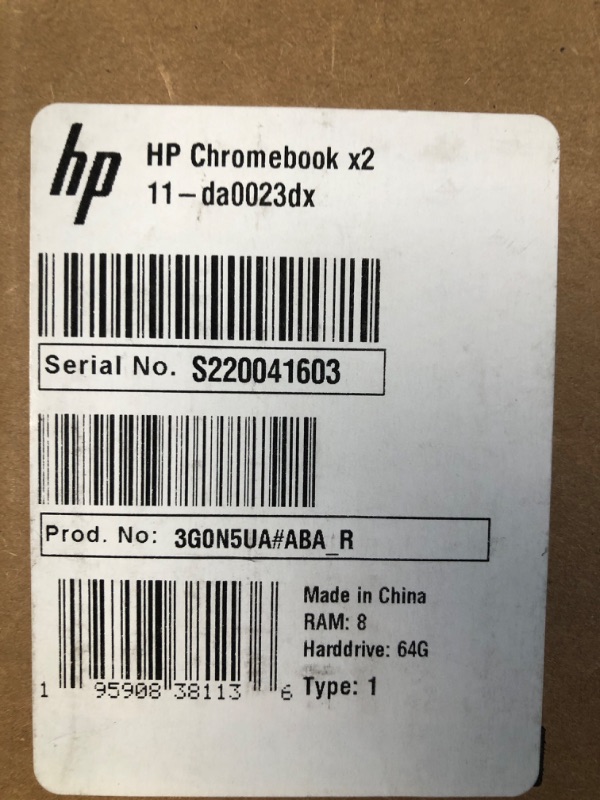 Photo 5 of HP Chromebook x2 11-da0023dx 11" Qualcomm Snapdragon 7c 8 GB Memory; 64 GB eMMC Storage Natural Silver Aluminum & Night Teal (Renewed)