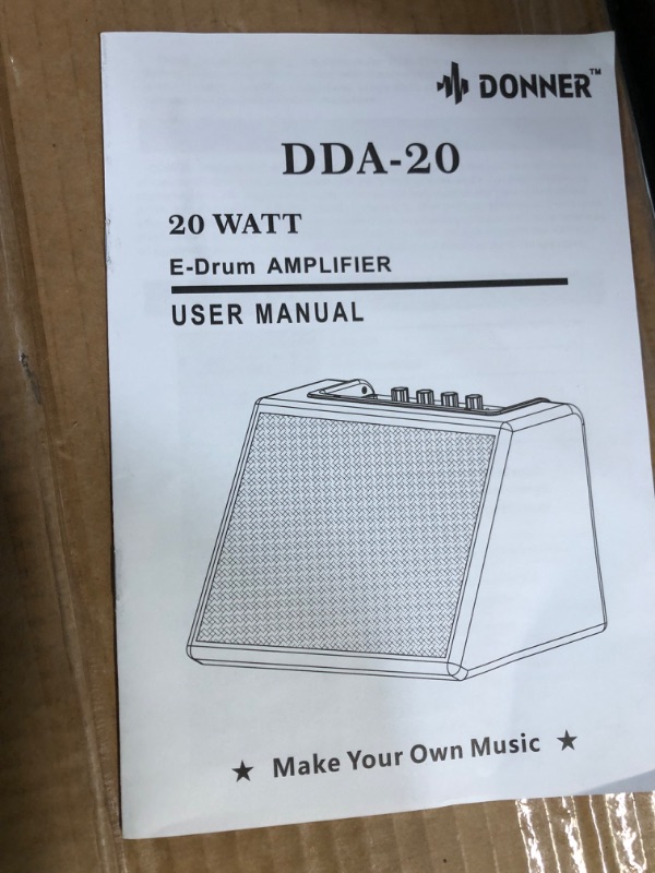 Photo 3 of ***INCOMPLETE*** Donner Mini Electric Drum Amp 20W, Wireless Electronic Drum Amplifier Keyboard Speaker DDA-20 Protable for Home Practice