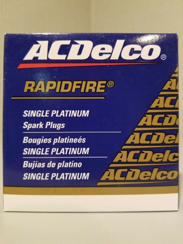 Photo 1 of AC Delco Rapidfire Platinum Spark Plugs #17 ( 88879892 ) 1 Box of 4 Spark Plugs