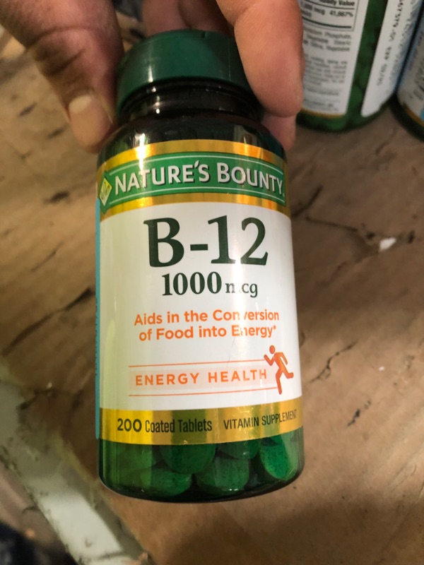 Photo 2 of Nature's Bounty Vitamin B12, Supports Energy Metabolism, Tablets, 1000mcg, 200 Ct Unflavored