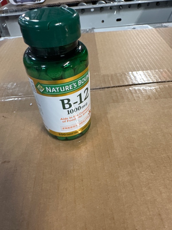 Photo 2 of Nature's Bounty Vitamin B12, Supports Energy Metabolism, Tablets, 1000mcg, 200 Ct Unflavored