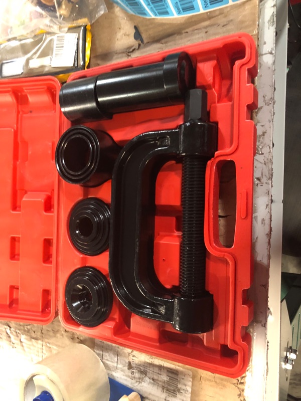 Photo 3 of Heavy Duty Ball Joint Press & U Joint Removal Tool Kit with 4x4 Adapters, for Most 2WD and 4WD Cars and Light Trucks