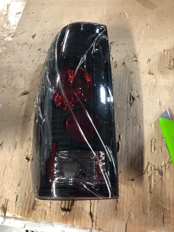 Photo 3 of 2pc Rear Altezza Tail Light Set LH & RH Pair Black Housing Clear Lens for Ford F-Series Truck