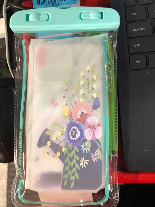 Photo 2 of [5-in-1] RoseParrot iPhone Case with Screen Protector + Ring Holder + Waterproof Pouch