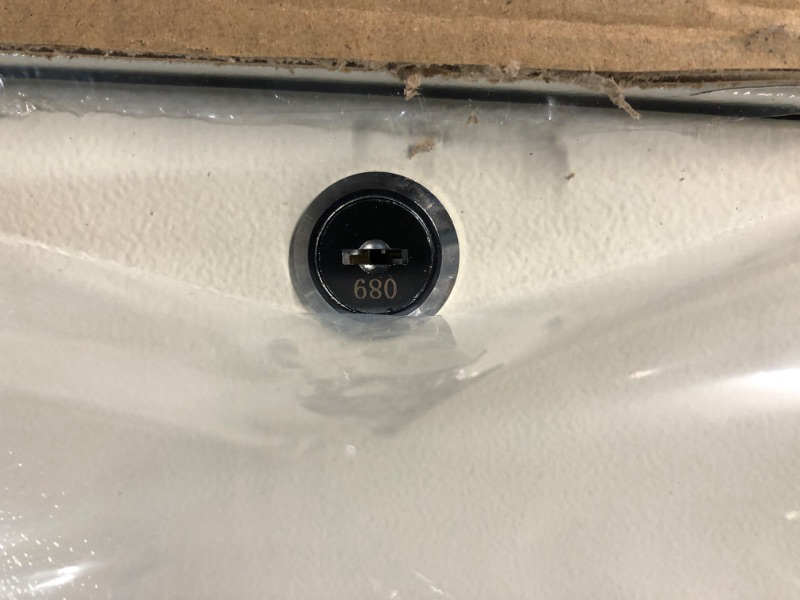 Photo 1 of UMEKEN Key Box Wall Mount 100 Position Metal Valet Key Cabinet Lock Box with Key Tags, Key Holder Lockbox Key Organizer Safe Storage Locker Box, Cream 100 KEY Cream