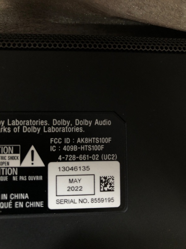 Photo 6 of Sony S100F 2.0ch Soundbar with Bass Reflex Speaker, Integrated Tweeter and Bluetooth, (HTS100F), easy setup, compact, home office use with clear sound black